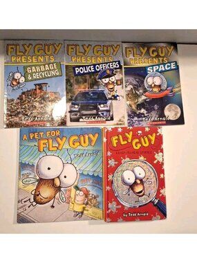 Fly Guy 10 Stories in 5 Books Lot Level 2 Readers Tedd Arnold Scholastic